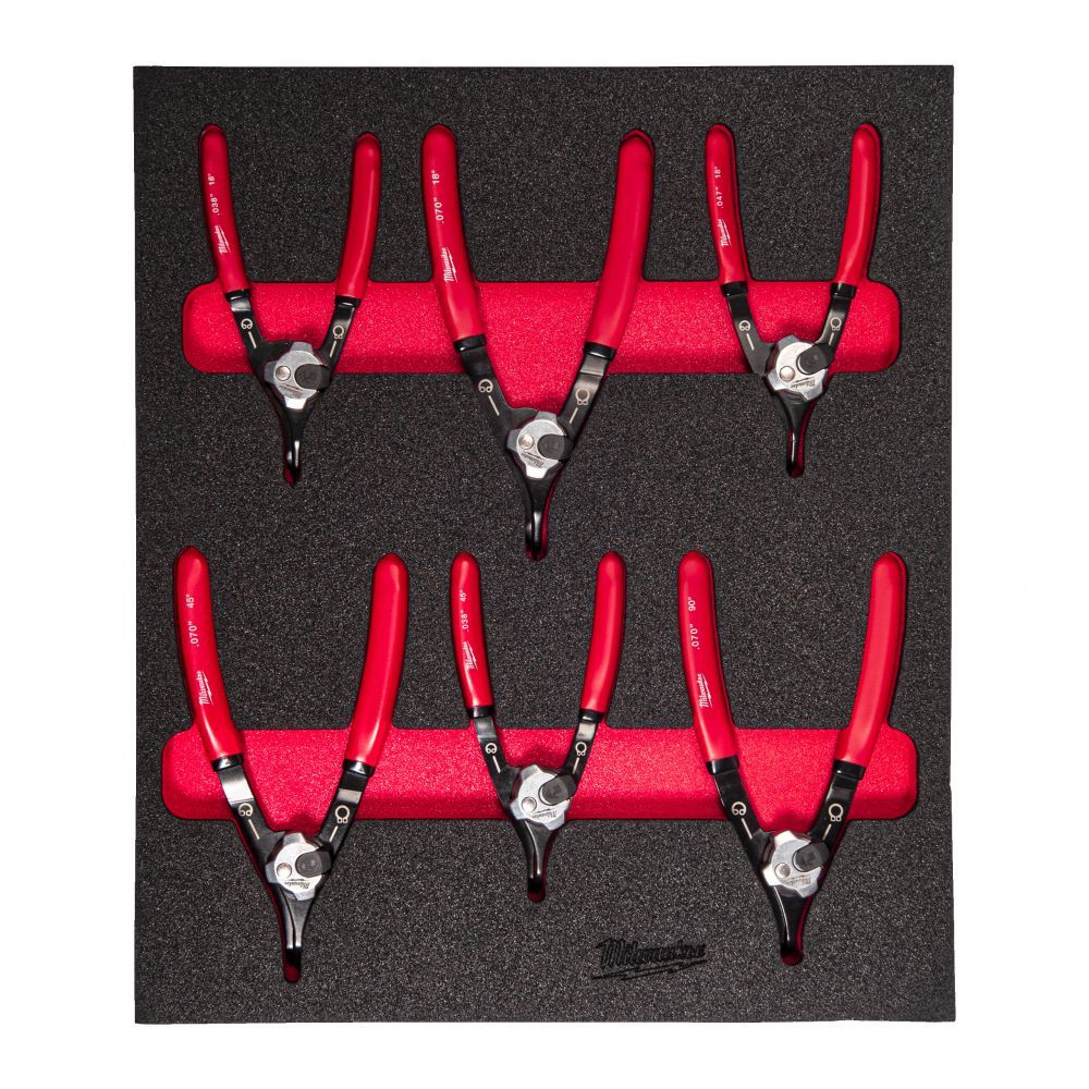 Sicherungsringzangen Einlage 6-teilige Einlage für Werkstattwagen 78 cm
